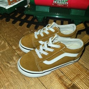 TAN VANS TODDLER SHOES